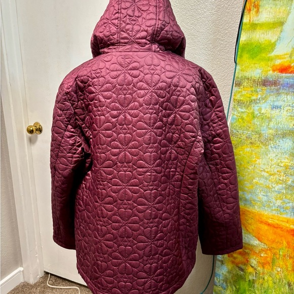 Kate Spade ♠️ Blackberry Quilted Puffer Jacket - Picture 11 of 14